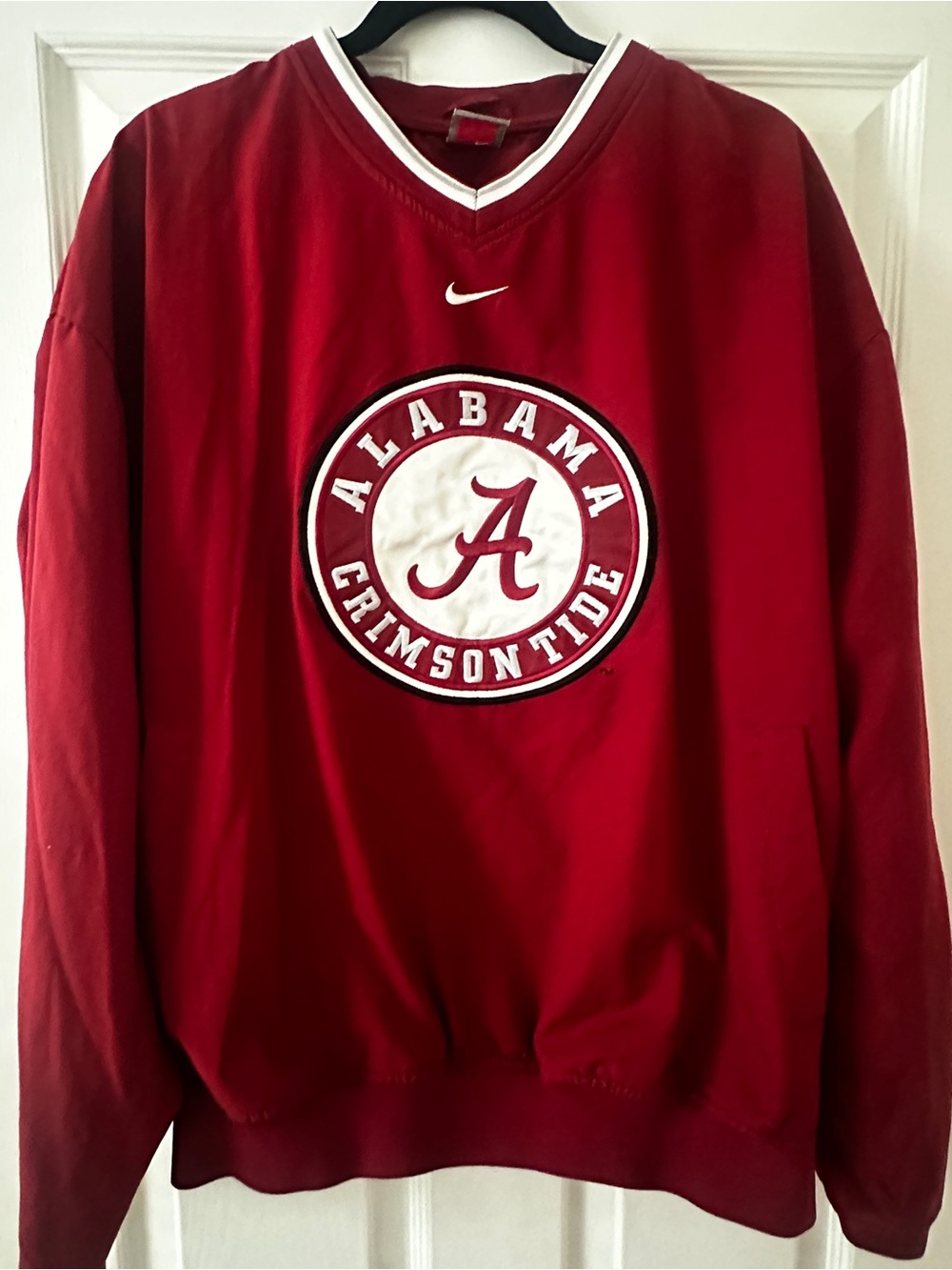 Alabama Nike Crimson Tide Men's Red Pullover vintage windbreaker jacket